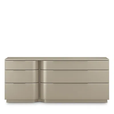 Caracole Oblique Dresser In Silver