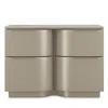 Caracole Oblique Large Nightstand In Neutral