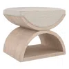 Caracole Open Enrollment Ottoman In Tan/ivory