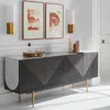 Caracole Over The Edge Buffet In Gray