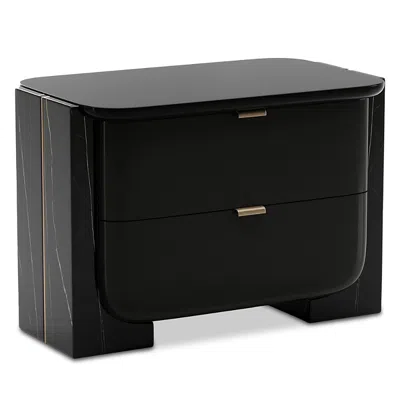 Caracole Overlap Large Nightstand, Dark In Multi