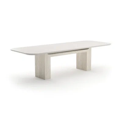Caracole *overlap Rectangle Dinig Tbl Light In White