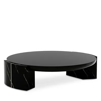 Caracole Overlap Round Cocktail Table, Dark In Multi