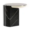 Caracole Overlap Round Side Table, Dark In Multi