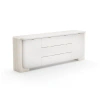 Caracole Overlap Sideboard In White