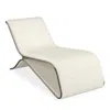 Caracole Parallax Chaise In Whisper Of Gold/ivory