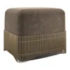 Caracole Petit Four Ottoman In Chocolate