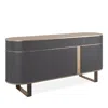 Caracole Piet Buffet Table In Zinc/brushed Gold