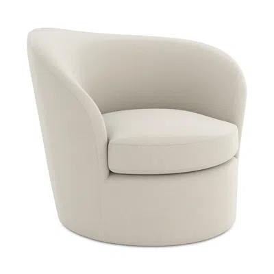 Caracole Quasi Right Arm Facing Swivel Chair In Neutral