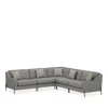 Caracole Remix 5 Piece Sectional In Smoke/khaki
