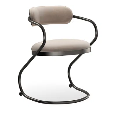 Caracole Retrospect Dining Chair In Deep Bronze