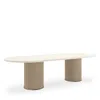 Caracole Rhythm Oval Stone Dining Table