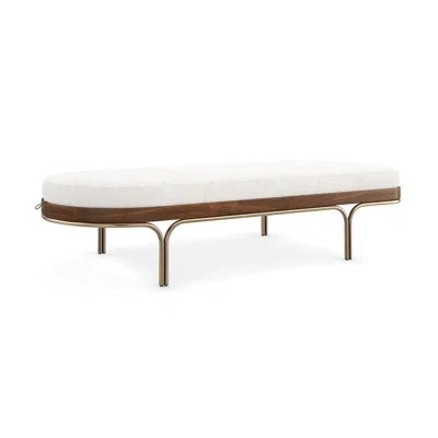 Caracole Rhythm Upholstered Chaise Lounge In White