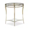 Caracole Rising Star Accent Table In Whisper Of Gold