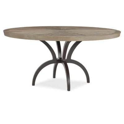 Caracole Rough And Ready Round Dining Table In Gray