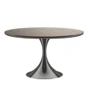 Caracole Semper 54 Round Dining Table In Whisper Of Gold