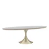 Caracole Semper 96 Oval Dining Table In Whisper Of Gold