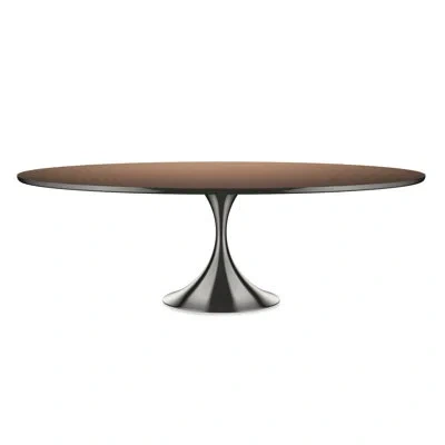 Caracole Semper Oval Dining Table In Bronze