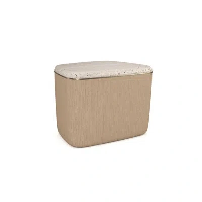 Caracole Serir Stone Top Single Coffee Table In Brown