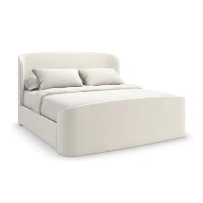 Caracole Soft Embrace Upholstered Bed In Ivory