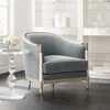 Caracole Splash Of Flash Chair In Ash Gray