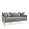 Caracole Splash Of Flash Sofa In Ash Gray