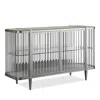 Caracole Stop And Stare Buffet Table In Soft Silver