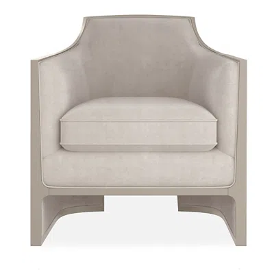 Caracole The Cat's Meow Chair In Soft Silver Paint/moonstone