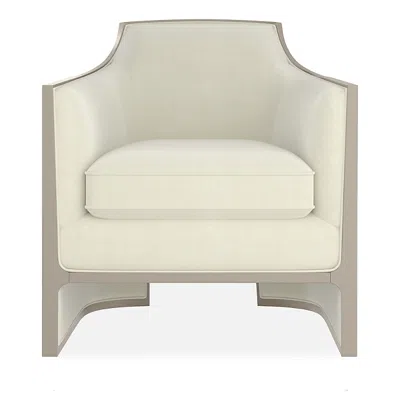 Caracole The Cat's Meow Chair In Soft Silver Paint/pearl
