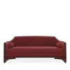 Caracole The Cat's Meow Sofa In Almost Black/rouge