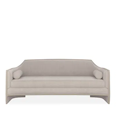 Caracole The Cat's Meow Sofa In Soft Silver Paint/moonstone