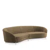 Caracole Three's Company 2 Piece Sectional In Black/caramel