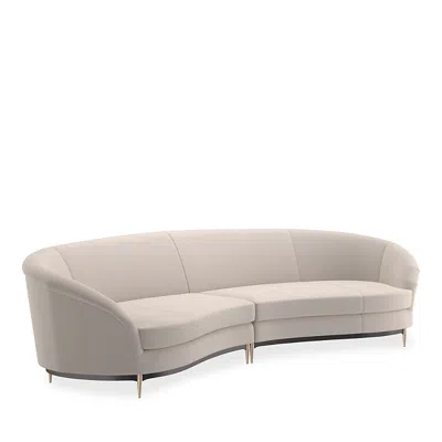 Caracole Three's Company 2 Piece Sectional In Black/moonstone