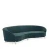 Caracole Three's Company 2 Piece Sectional In Black/peacock