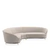 Caracole Threes Company 3 Piece Sectional In Black/moonstone
