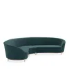 Caracole Threes Company 3 Piece Sectional In Black/peacock