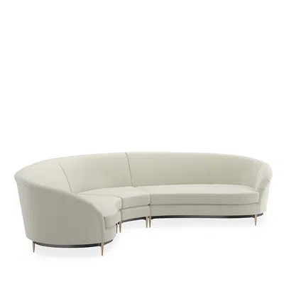 Caracole Threes Company 3 Piece Sectional In Black/pearl