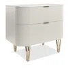 Caracole True Love 32 Nightstand, Matte Pearl In Matte Pearl