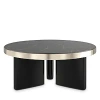 Caracole Umbra Large Cocktail Table In Black/gold
