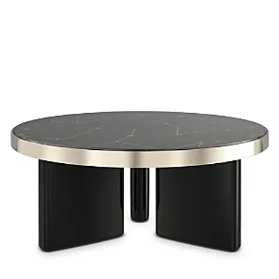 Caracole Umbra Large Cocktail Table In Black/gold