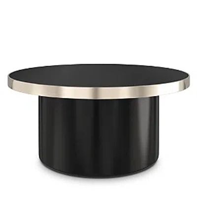 Caracole Umbra Small Cocktail Table In Black/gold