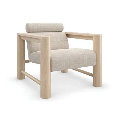 Caracole Unity Upholstered Armchair In Beige