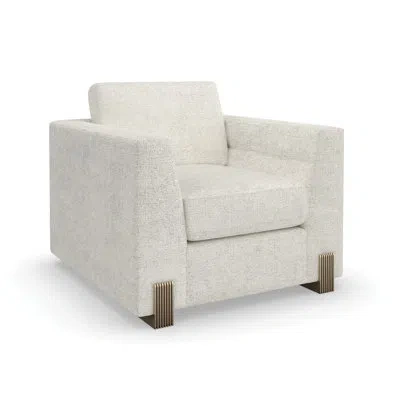 Caracole Upholstered Armchair In Oatmeal Melange
