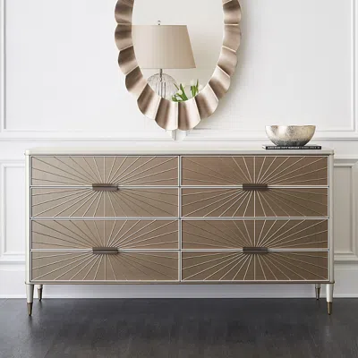 Caracole Valentina Dresser In Matte Pearl
