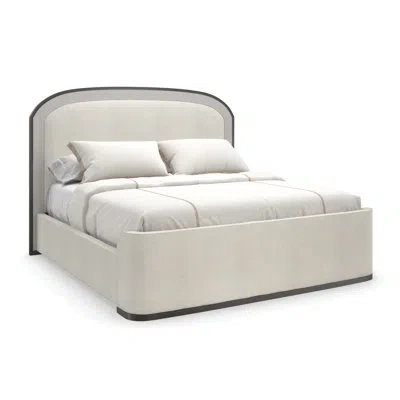 Caracole Wanderlust King Solid Wood And Upholstered Standard Bed In White