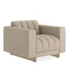 Caracole Well Balanced Chair In Whisper Of Gold/moonstone