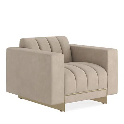 Caracole Well Balanced Chair In Whisper Of Gold/moonstone