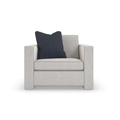Caracole Welt Played Armchair In Light Gray Polyester Blend