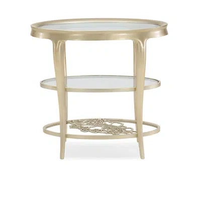 Caracole Wild Flower End Table In Clear