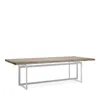 Caracole Wish You Were Dining Table - Chrome/flowing Sandstone In Chrome/flowing Sandstone